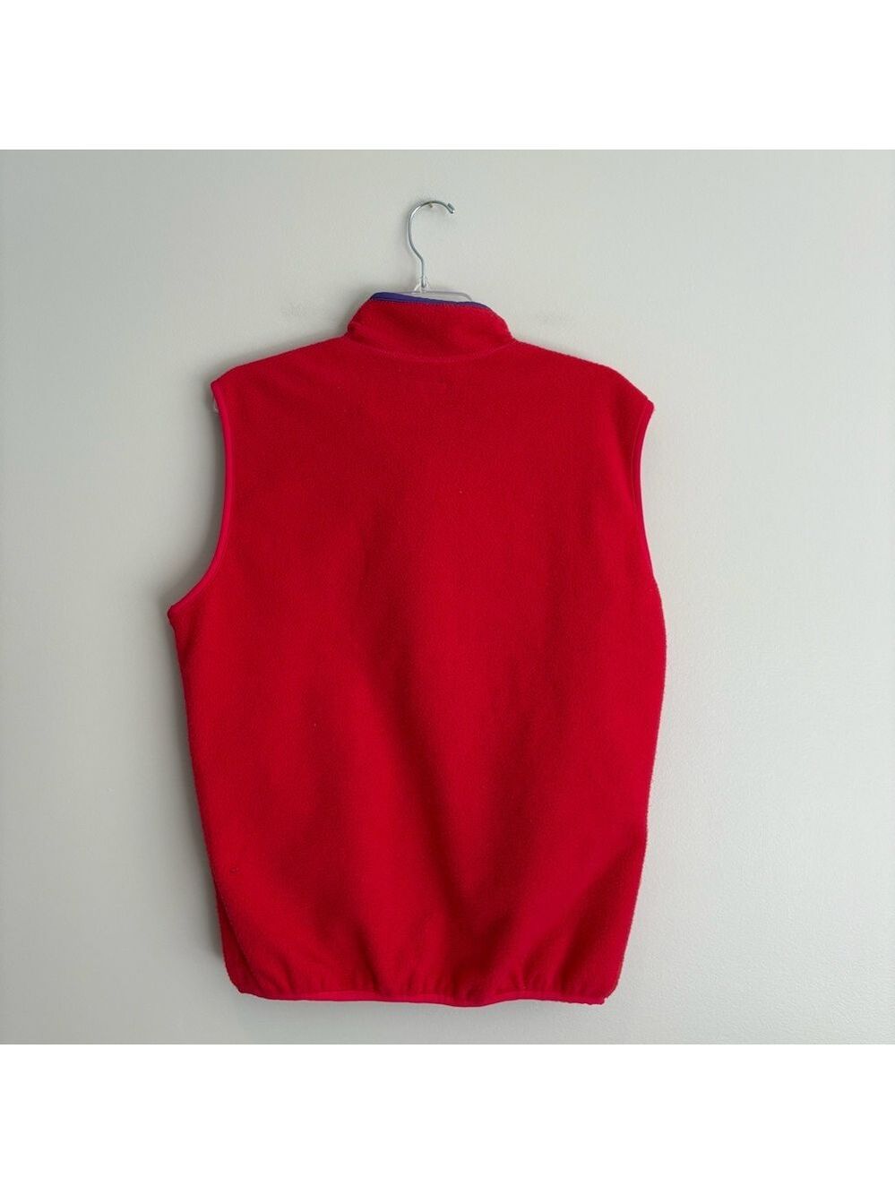 Patagonia Synchilla Red and Purple Fleece Vest Size XL - Picture 2 of 6